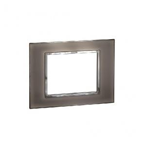 Legrand Arteor Mirror Taupe Cover Plate With Frame, 4 M, 5763 55
